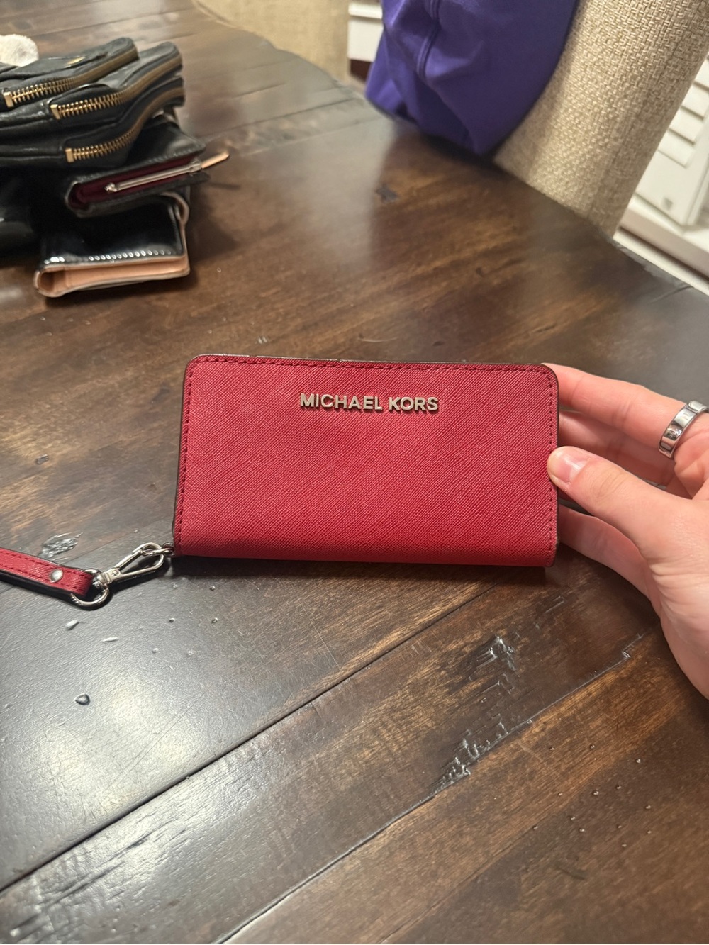 Michael Kors Wallet Red NEVER USED